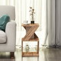 Hanah Home Mesa auxiliar Albeni Atlantic Pine Pino Atlantico Tablero de Partículas Melamina 29.6x54.2x29.6 cm